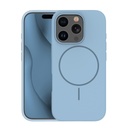Apple iPhone 16e Silicone Thin magsafe hátlap tok (Kék)