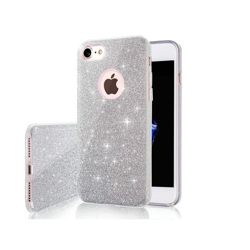 Apple iPhone 16e glitter 3in1 zadní kryt (Stříbrná)
