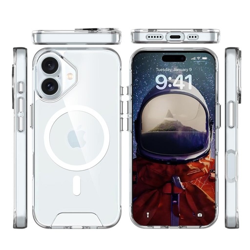 Apple iPhone 17 TOKO Space Magsafe zadní kryt (Průhledný)