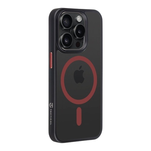 Apple iPhone 15 Pro Tactical MagForce Hyperstealth 2.0 zadní kryt (Černá - Červená)