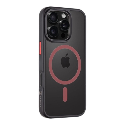 Apple iPhone 16 Pro Tactical MagForce Hyperstealth 2.0 zadní kryt (Černá - Červená)
