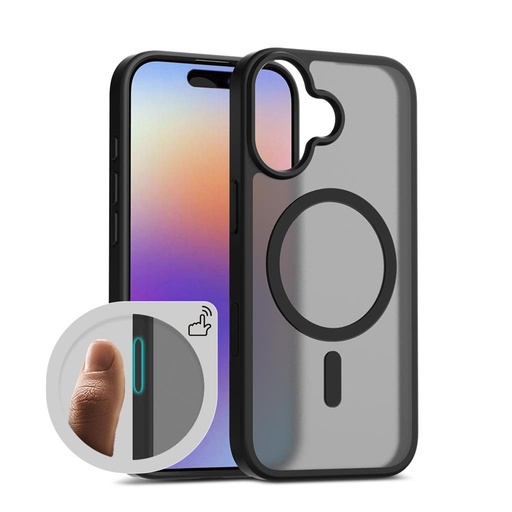 Apple iPhone 17 Roar Haptic Button Matte MagSafe zadní kryt (Černá)
