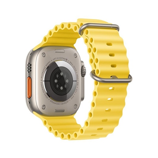 Forcell F-Design FA12 silikonový řemínek Apple Watch 42 / 44 / 45 / 49 mm (Žlutá)