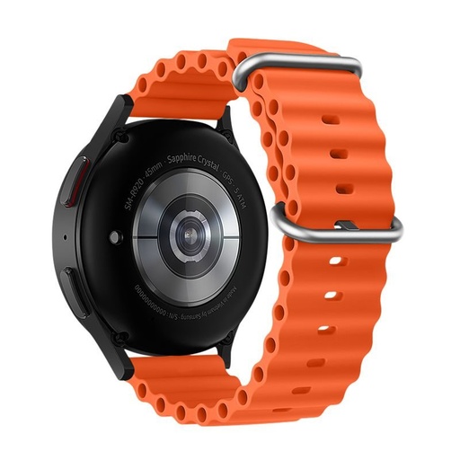 Forcell F-Design FS01 silikonový řemínek Samsung Galaxy Watch 22 mm (Oranžová)