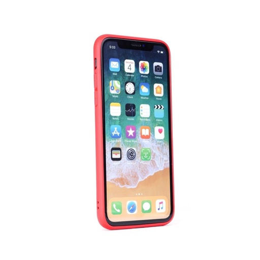Apple iPhone 13 liquid silicone magnetický držák do auta kompatibilní zadní kryt (Červená)