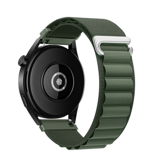 Forcell F-Design FS05 polyester vláknitý řemínek Samsung Galaxy Watch 22 mm (Zelená)