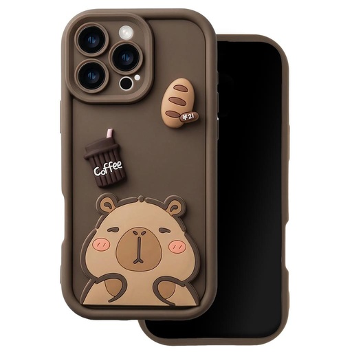 Apple iPhone 16 Pro Max Trendy 3D silikonový zadní kryt