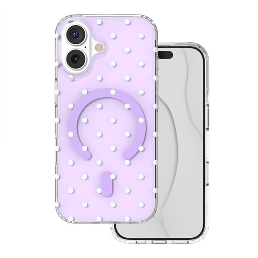 Apple iPhone 17 Bubble Dots MagSafe zadní kryt (Fialová)