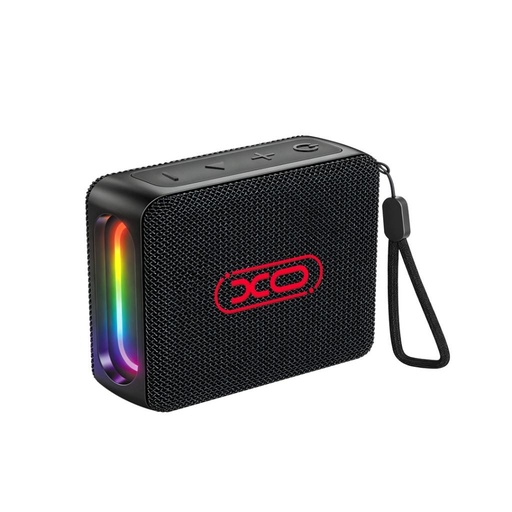 XO F85 Boombox RGB přenosný Bluetooth reproduktor USB/TF s čtečkou karet (Černá)