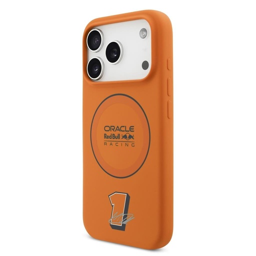 Červená Bull Silicone Modrá Ring MagSafe pouzdro iPhone 17 Pro (Oranžová)