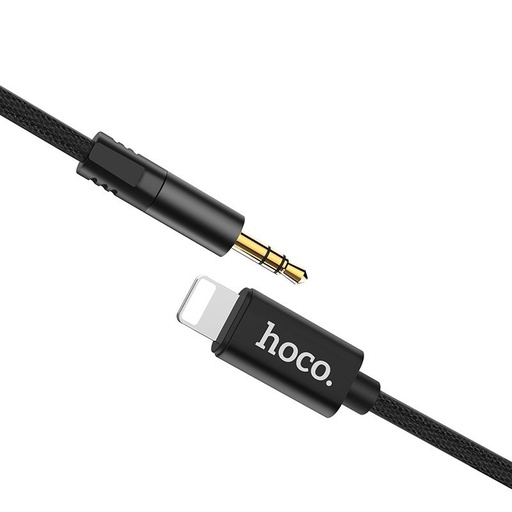 Hoco UPA13 AUX lightning kabel, černá