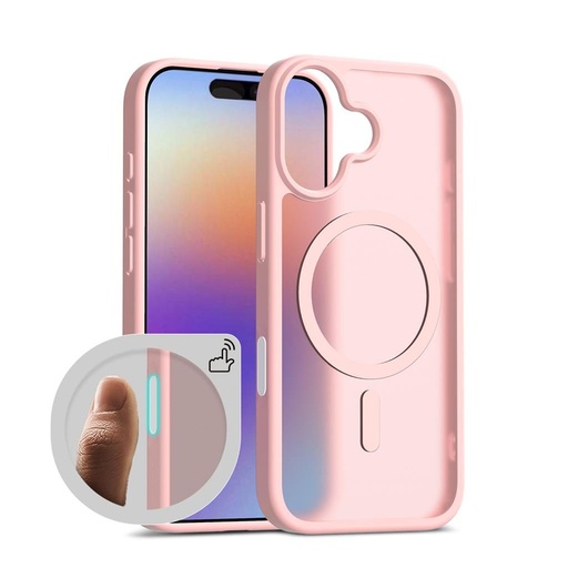 Apple iPhone 17 Roar Haptic Button Matte MagSafe zadní kryt (Růžová)