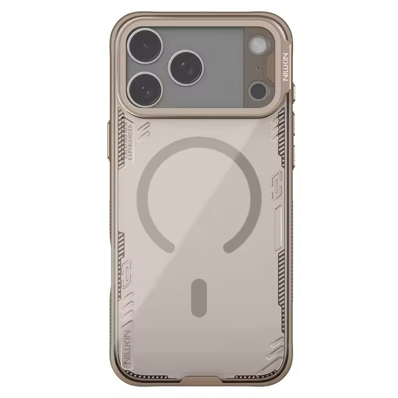 Apple iPhone 17 Pro Max Nillkin Iceblade Prop magsafe hátlap tok (Barna)