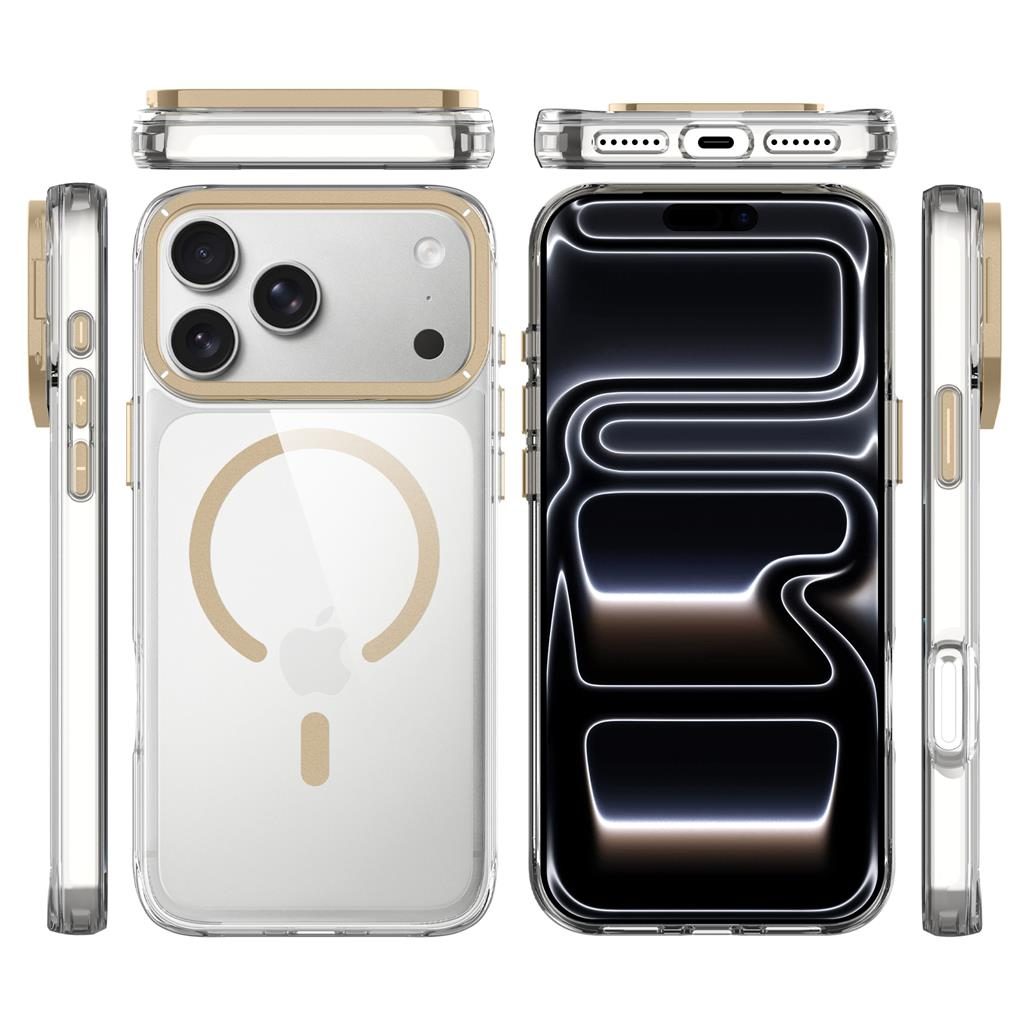 Apple iPhone 17 Pro TOKO Apex capsule magsafe hátlap tok (Arany)