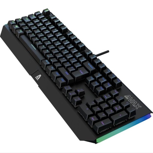 AVAX FS01 Full size mechanický hliník klávesnice (Černá/Šedá) - Drátový, Outemu červená spínač, maďarský rozložení