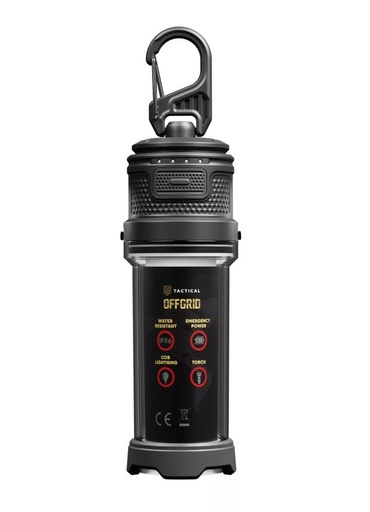 Tactical OffGrid přenosný LED lampa powerbank s funkcí