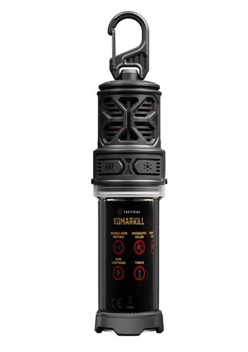 Tactical KomarKill odpuzovač komárů a LED lampa powerbank s funkcí