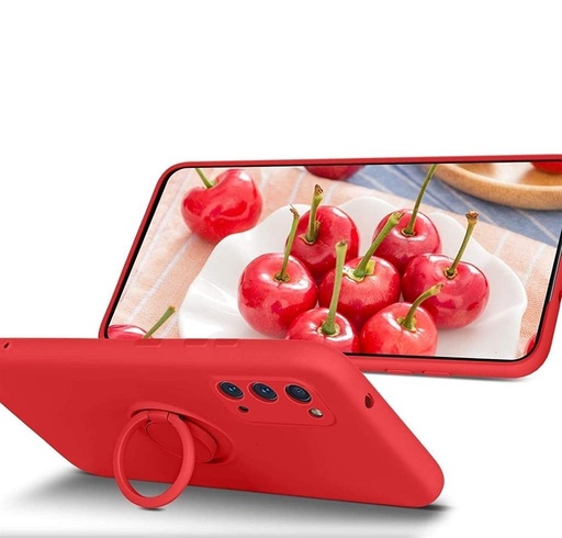 Apple iPhone 13 Pro Max finger grip magnetický zadní kryt (Červená)