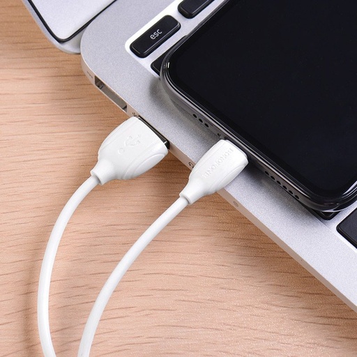 Borofone BX19 lightning kabel, 1m, bílá