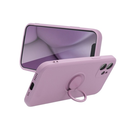 Apple iPhone 13 finger grip magnetický zadní kryt (Fialová)