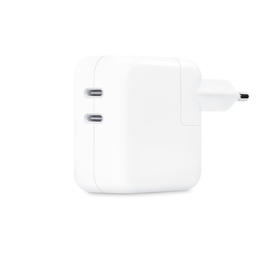 Apple duplatportos USB-C síťový rychlonabíječka (Bílá) - 35W (MW2K3)
