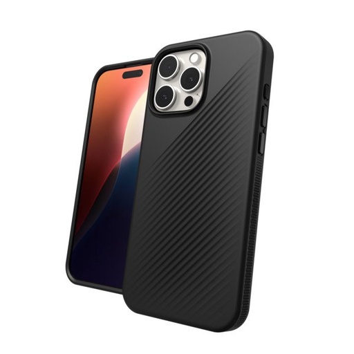 Apple iPhone 16 Pro Max ZAGG Luxe Snap MagSafe silikonový zadní kryt (Černá)