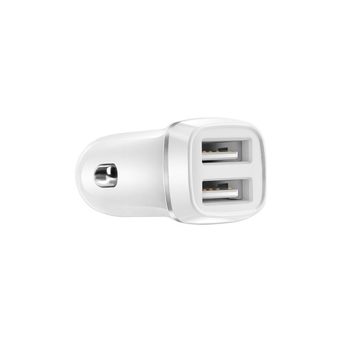 Borofone BZ2 autní nabíječka (2xUSB port), 5V 2,4A, bílá