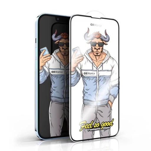 Xiaomi Redmi Note 11 Pro 4G / Redmi Note 11 Pro 5G OX Warrior Mr. Fashion 2.5D tvrzené sklo průhledný (černá s okrajem)