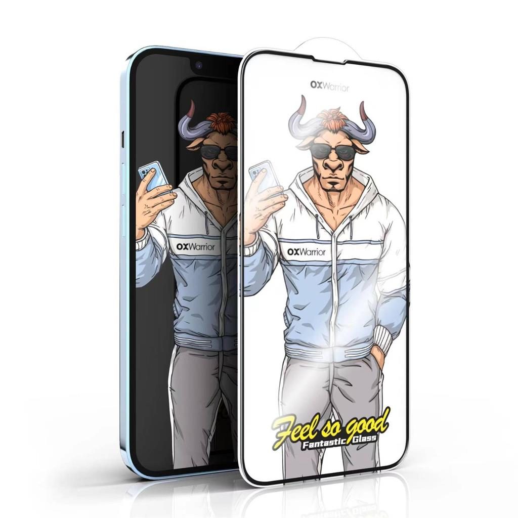 [5990230707157] Xiaomi Redmi Note 11 4G / Redmi Note 11S 4G OX Warrior Mr. Fashion 2.5D tempered glass clear (with black rim)