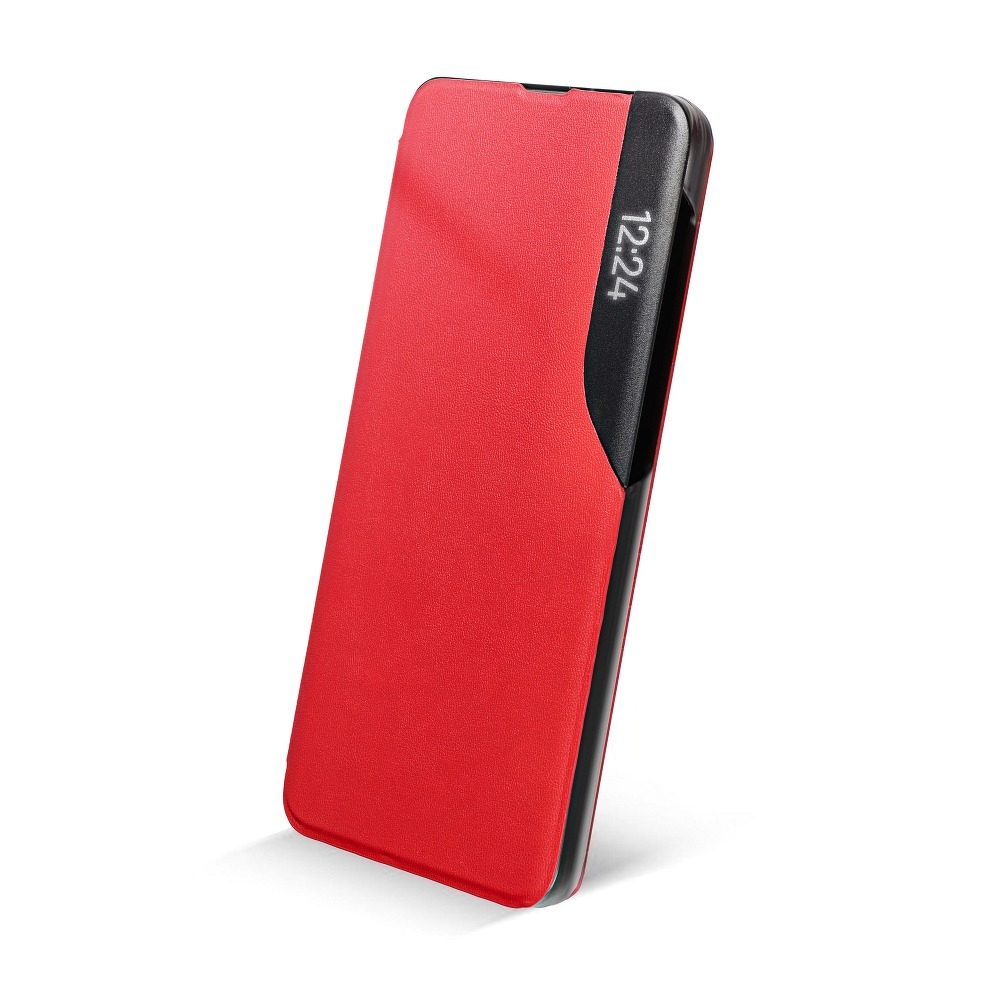 [5903396109720] Xiaomi Redmi Note 10 4G/Redmi Note 10S Smart view TPU book case, (Red)