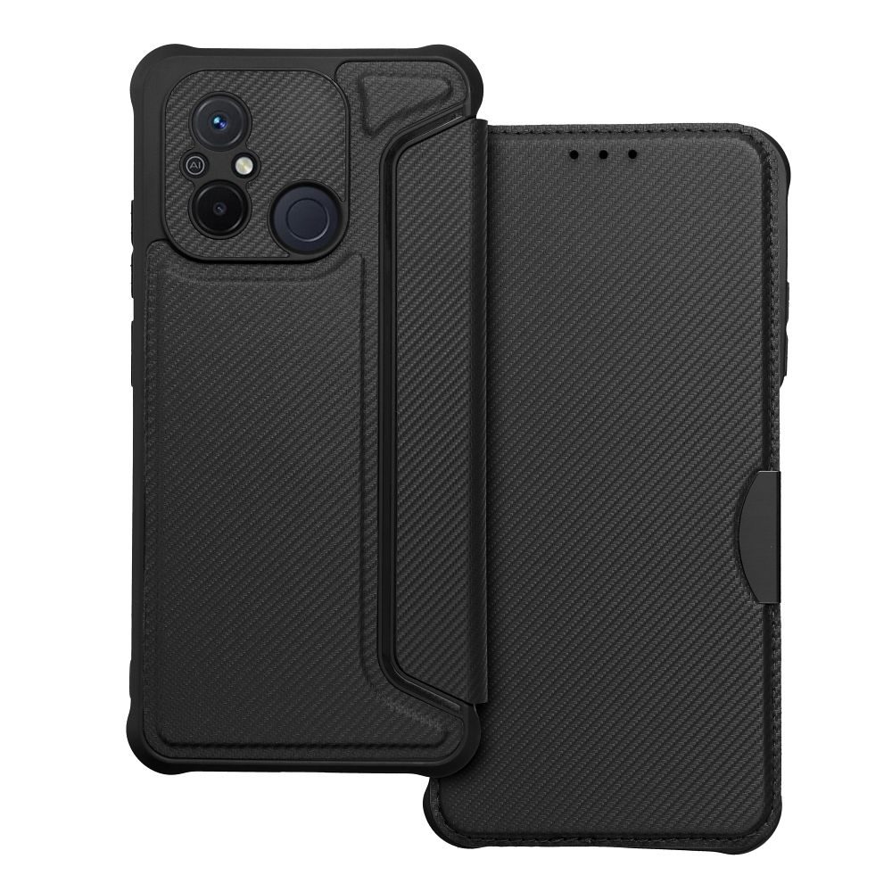 [370287] Xiaomi Redmi 12C Razor magnetic shockproof book case (Black)
