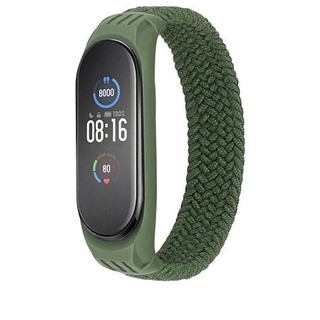 [6216990212086] Xiaomi Mi Band 5/6/6NFC Tech Protect Loop textil strap, green