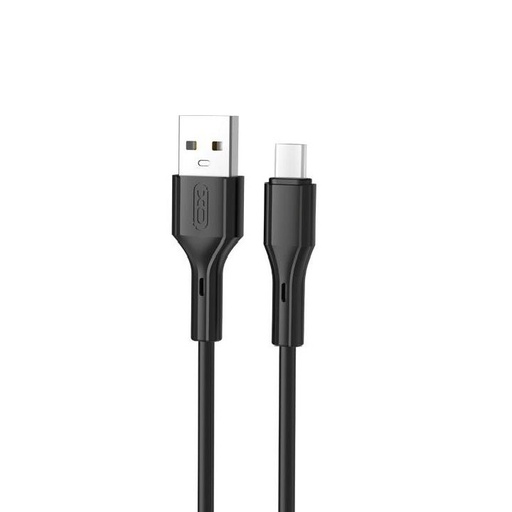 XO NB230 USB-C datový kabel (Černá) – Rock Series, 2.4A