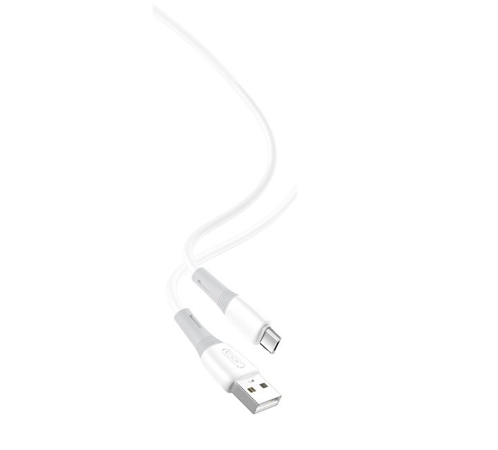 [6920680833672] XO NB225 micro USB data cable (White) – silicone, two-tone design