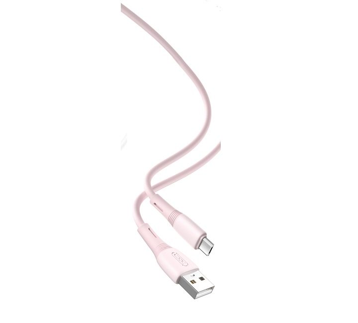 [6920680833696] XO NB225 micro USB data cable (Pink) – silicone, two-tone design