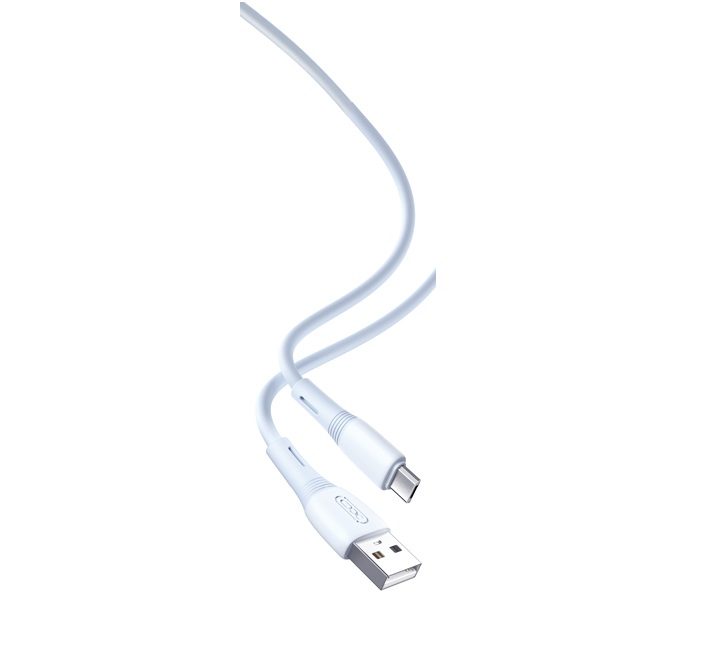 [6920680833689] XO NB225 micro USB data cable (Blue) – silicone, two-tone design