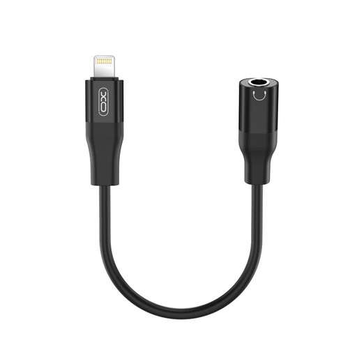 XO NB181A Lightning–3.5 mm audio adapter (Černá) – nabíjení a přenos zvuku