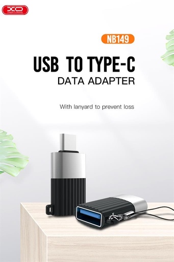 XO NB149-F USB 2.0–USB-C adaptér adapter (Černá)
