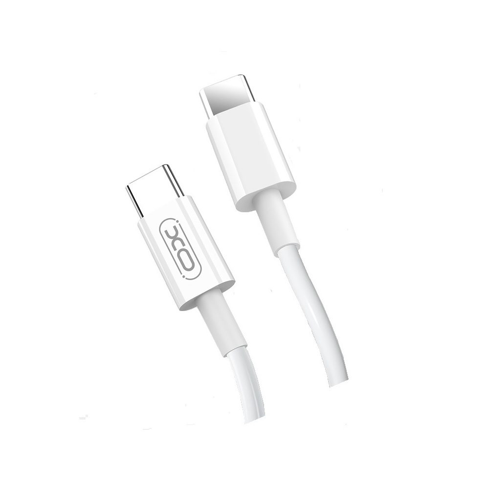 [GSM099033] XO NB124 USB-C data cable (White) – USB-C–USB-C, 1 m, PD támogatás