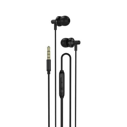XO EP35 drátový sluchátka, s mikrofonem, 3,5mm Jack s konektorem, černá