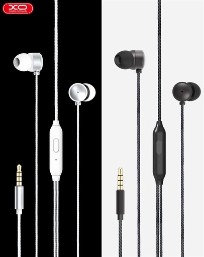 XO EP11 drátový sluchátka, s mikrofonem, 3,5mm Jack s konektorem, černá