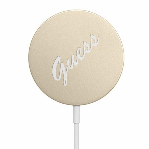 Bezdrátový nabíječka Guess 15W MagSafe Vintage Logo (Zlatá) – GUCBMSVSLG