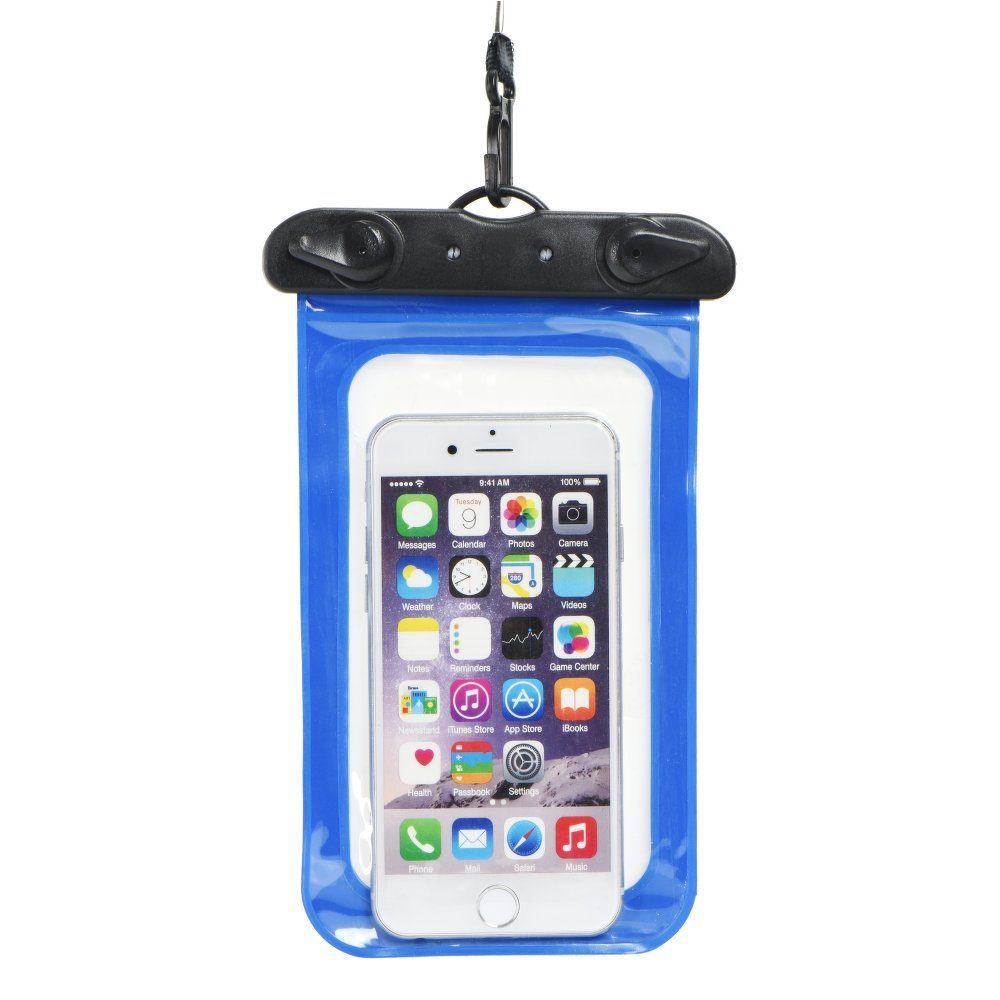 [5901737273987] Universal size 70x160mm plastic with clasp waterproof case (Blue)