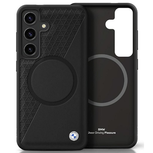 Samsung Galaxy S25 BMW Sign Leather MagSafe pouzdro (Černá) - BMHMS25S23RTPK