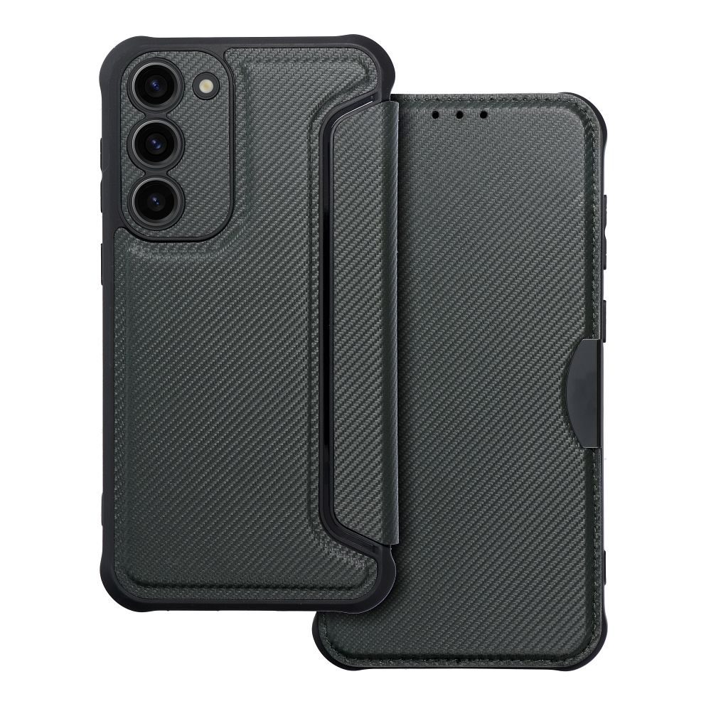 [350617] Samsung Galaxy S23 Plus Razor magnetic shockproof book case (Black)