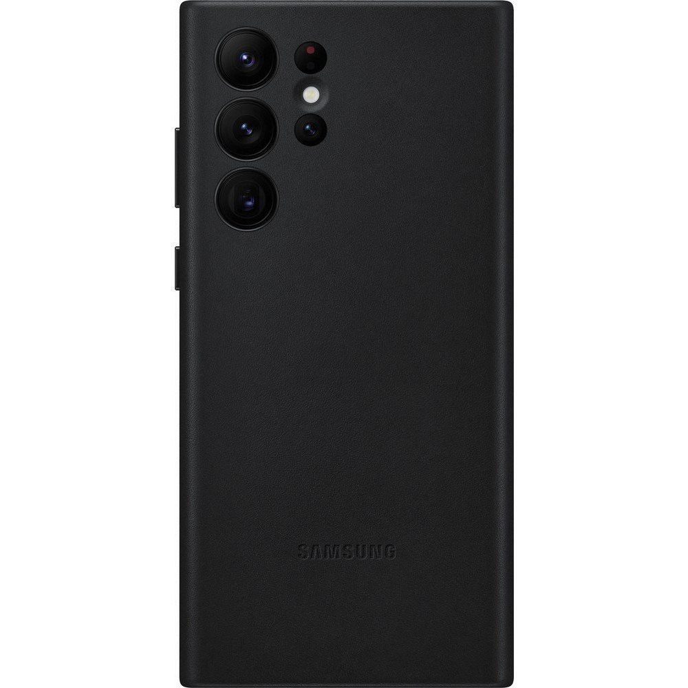 [EF-VS908LBE] Samsung Galaxy S22 Ultra leather cover genuine back cover case, black - EF-VS908LBE
