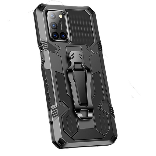 Samsung Galaxy A51 magnetický odolný proti nárazu pouzdro výklopný s podpěrou (Černá)