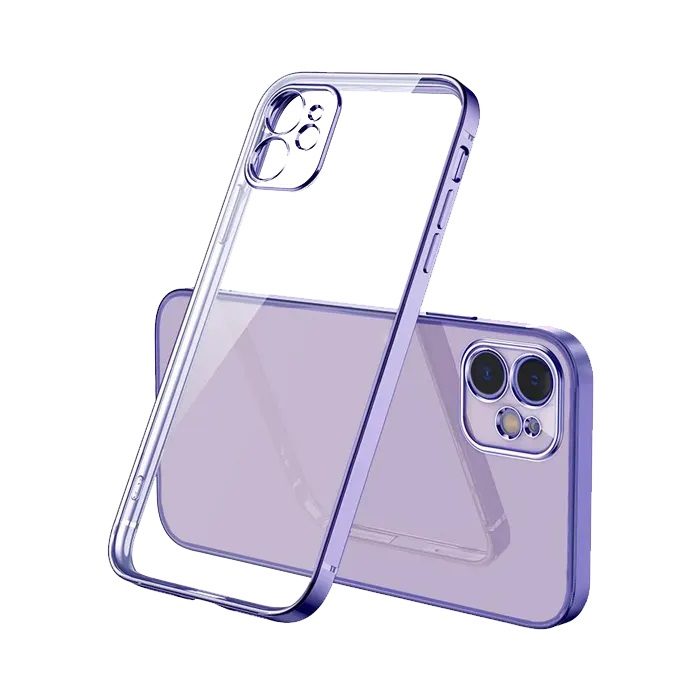 [5990117249577] Samsung Galaxy A05S electroplate camera-protecting silicone back cover case (Purple)
