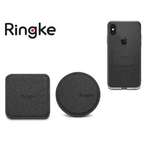 [8809583849547] Ringke METALPLATE magnetic lemez 2 pcs fémlapka magnetic tartóhoz, black