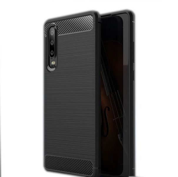[FP041001] Huawei P30 forcell carbon back cover case (Black)